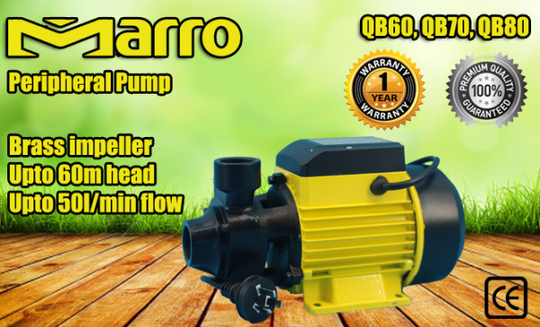 Cool Tech Pumps - Marro Electric Peripheral Pump QB60 For Clean